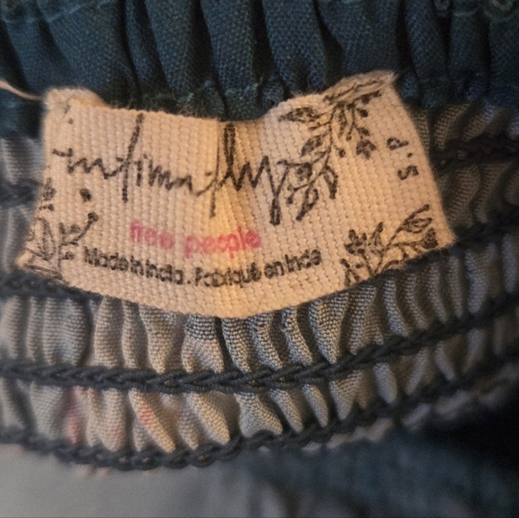 FP Wanderlust Jade Floral Thong Bodysuit W/Balloon Sleeves & Cinched Back - Picture 2 of 14